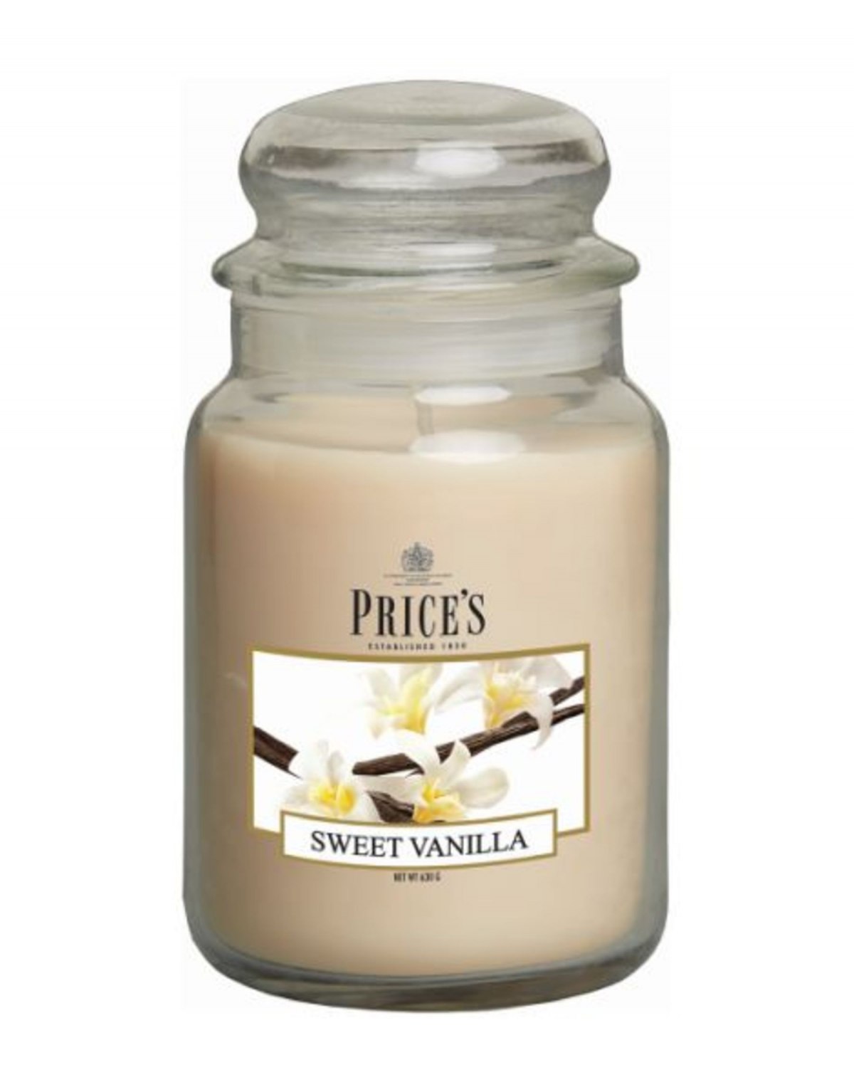 Candela Profumata in giara grande - Sweet Vanilla di Price's Candles