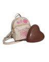 Zainetto Cipria con Maxi Cuore di Cioccolato al Latte