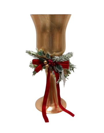 Fiori di Lena - Bicchiere Candeliere Oro - h 30 cm