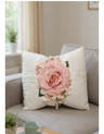 Fiori di Lena - Cuscino Bianco - 1-2-3 Rose - Rettangolare