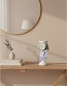 Fiori di Lena - Candeliere Legno Sbiancato h30 Celeste
