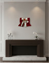 Fiori di Lena - Fiocco gioiello in velluto Bianco/Rosso
