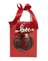 Love Bag con maxi Cuore di cioccolato  e cuore di panno