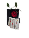 Rosa Stabilizzata Rossa con Bracciale - San Valentino 2023