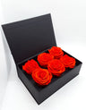 Rose Stabilizzate Arancio in Cofanetto Luxury 6