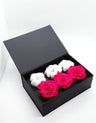 Rose Stabilizzate Fucsia Intenso in Cofanetto Luxury 3