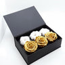 Rose Stabilizzate Oro in Cofanetto Luxury 3