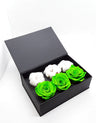 Rose Stabilizzate Verde Bosco in Cofanetto Luxury 3