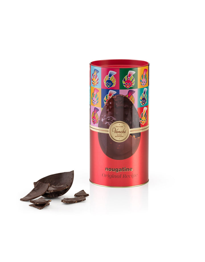 Uovo di cioccolato in cilindro di metallo - Nougatine